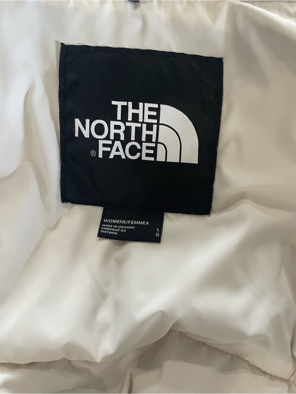 The North Face White Nuptse Sherpa Puffer Jacket - Picture 6 of 9
